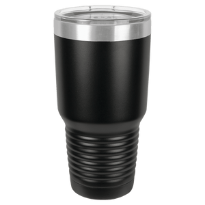 30oz. Custom Engraved Tumbler w/Clear Lid