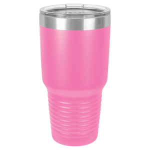 30oz. Custom Engraved Tumbler w/Clear Lid