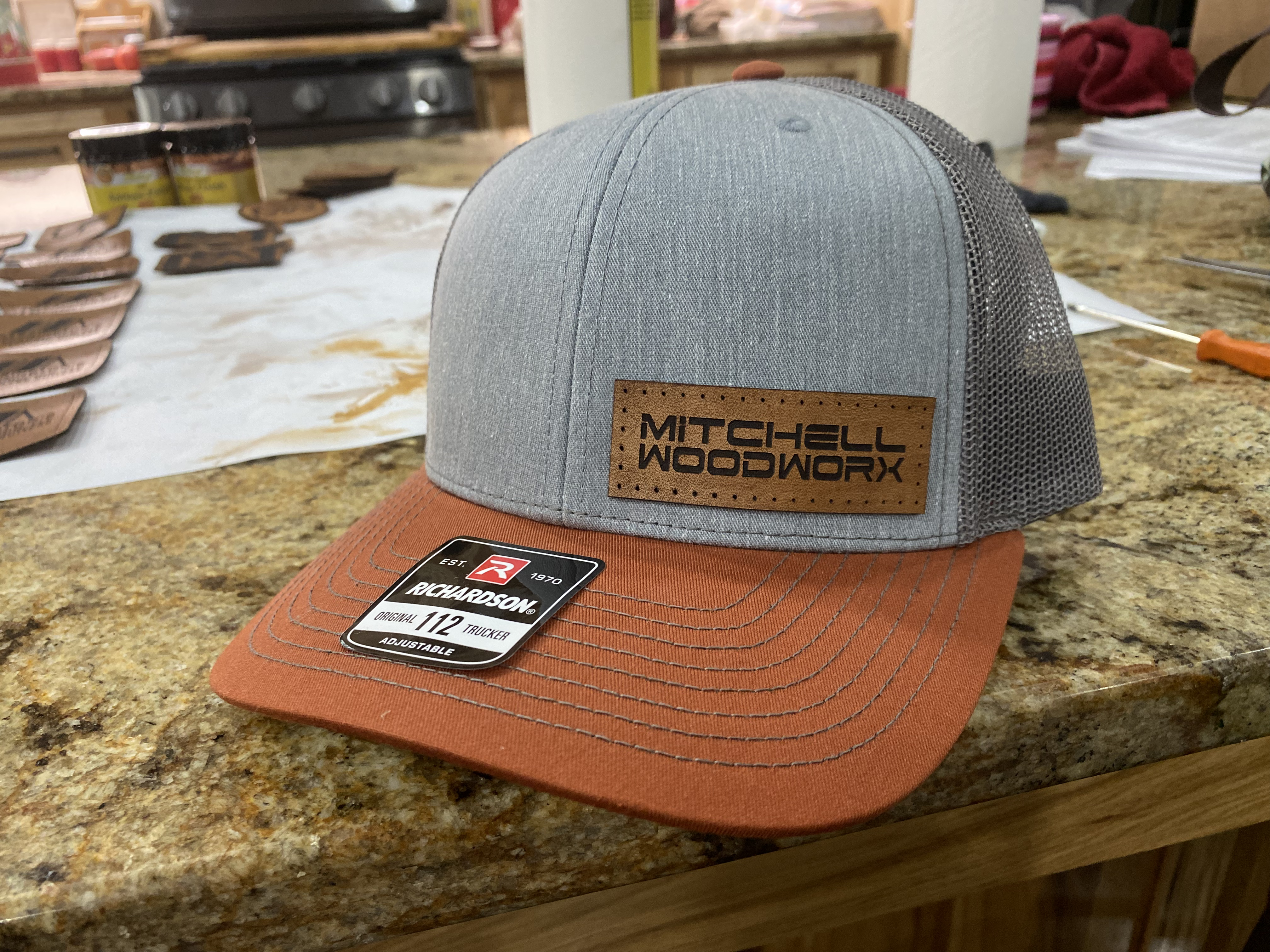 Custom Richarson 112 Leather Patch Hat (add Your Logo or Design)