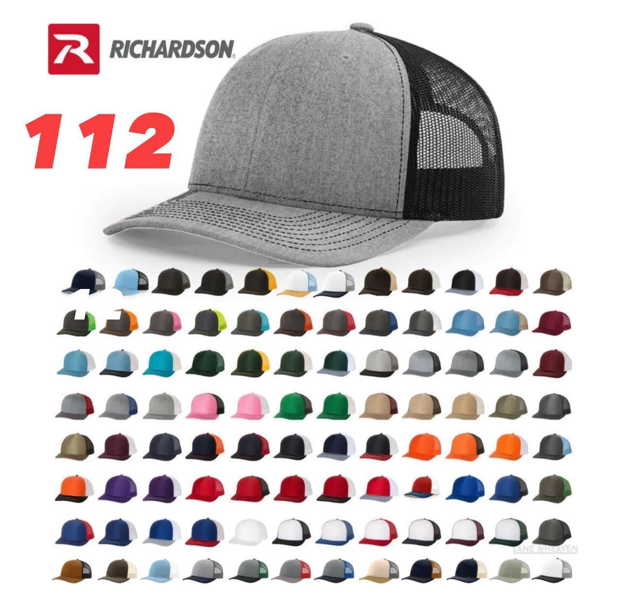 Custom Richarson 112 Leather Patch Hat (add Your Logo or Design)