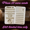 Phase Ten Score Card